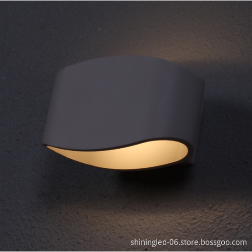 Shine up and down wall light white housing